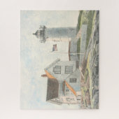 Puzzle Cape Neddick Lighthouse Watercolor (Vertical)