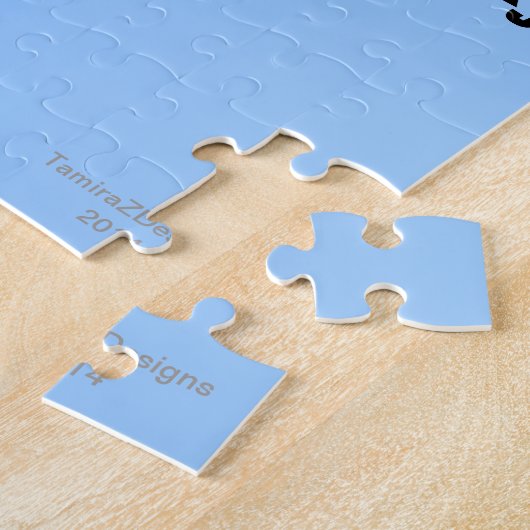 Puzzle Capitaine Zoey Girl Robot Roses Fleurs en tenue (Côté)