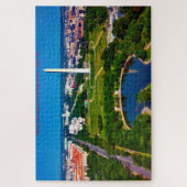 Puzzle Capitale de l'État de Washington DC. Vœux de Noël (Vertical)