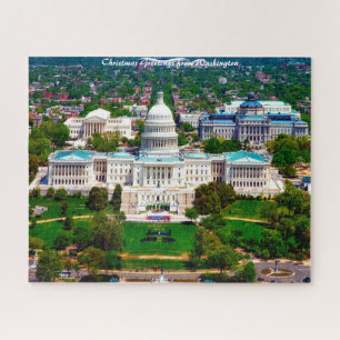 Puzzle Capitale de Washington. Vœux de Noël