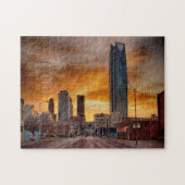 Puzzle Capitale d'Oklahoma. (Horizontal)