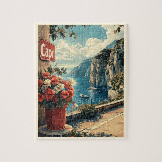 Puzzle Capri, Italie Vintage (Vertical)