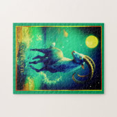 Puzzle Capricorn the Sea Goat Zodiac Sign (Horizontal)