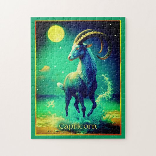 Puzzle Capricorn the Sea Goat Zodiac Sign (Vertical)