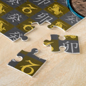 Puzzle Capricorne & Lapin d'eau (Côté)