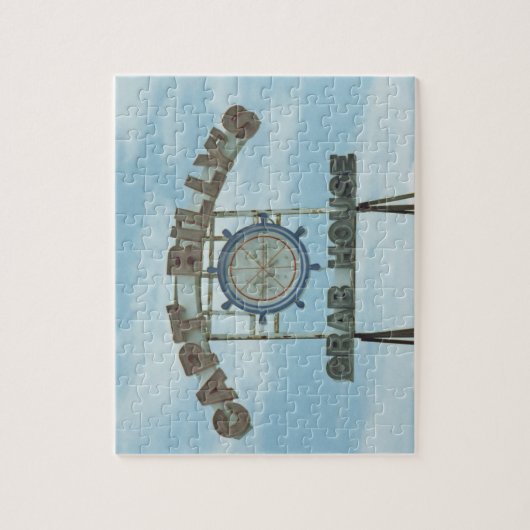 Puzzle Capt Billy's Sign, in southern Maryland (Vertical)