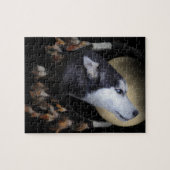 Puzzle Capteur de rêve et Husky aux yeux bleus (Horizontal)