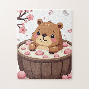 Puzzle Capybara Bain à Remous Relaxation Bombes de Bain C