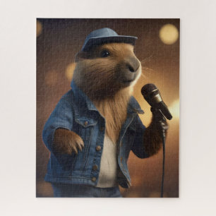 Puzzle "Capybara Cowboy : Serenading the Wild West"