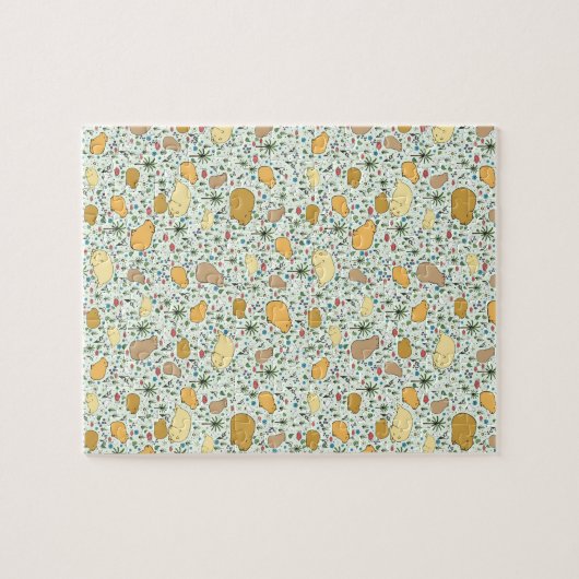 Puzzle Capybaras en vert (Horizontal)