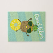 Puzzle | Caractère ananas Good Vibes (Horizontal)
