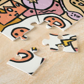 Puzzle Caractère du dessin Main tiré Jeu Motif enfants (Côté)