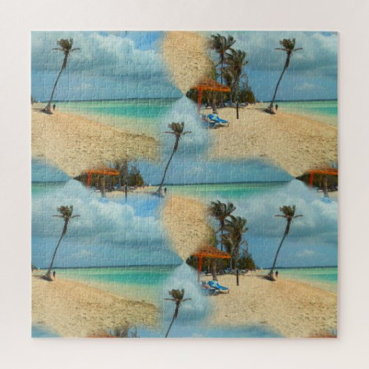 Puzzle Caraibes plage beau collage (Vertical)