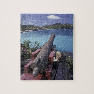 Puzzle CARAÏBES, St. Barts, Canon pointé sur la baie de