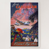 Puzzle Caraïbes Vintage voyage (Vertical)