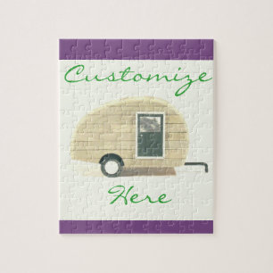 Puzzle Caravane vintage de gitan de remorque de larme