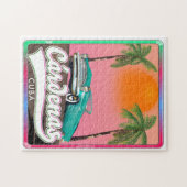 Puzzle Cárdenas Cuba poster de voyage vintage (Horizontal)