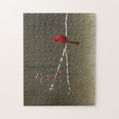 Puzzle Cardinal Bird'hiver Berry Tree (Vertical)