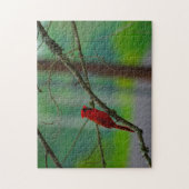 Puzzle Cardinal Birds. (Vertical)