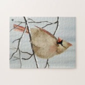 Puzzle Cardinal commun femelle du Nord (Horizontal)