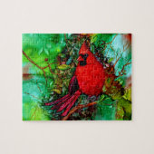 Puzzle Cardinal dans l'arbre (Horizontal)