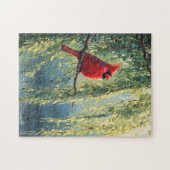 Puzzle Cardinal dans un arbre sauvage (Horizontal)