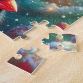 Puzzle Cardinal de Noël/hiver (Côté)