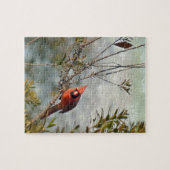Puzzle Cardinal de Wax Myrtle (Horizontal)