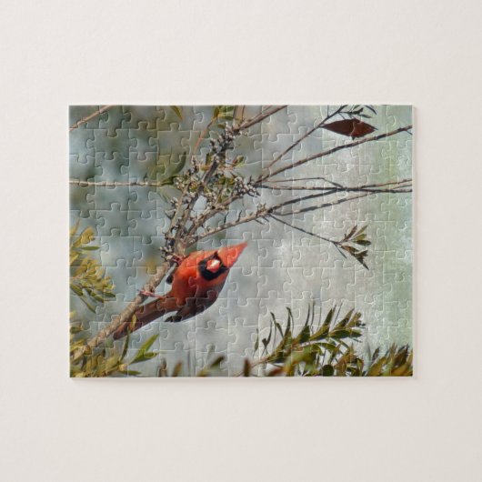 Puzzle Cardinal de Wax Myrtle (Horizontal)