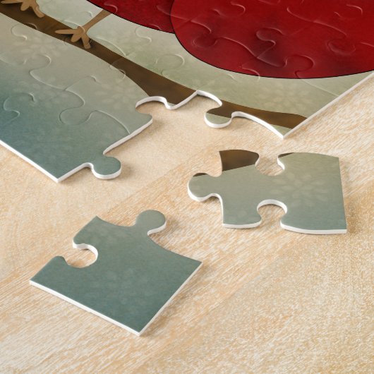 Puzzle Cardinal des oiseaux rouges (Côté)