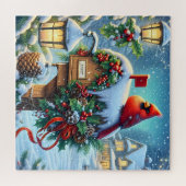 Puzzle Cardinal d'Hiver (Horizontal)