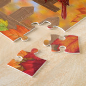 Puzzle Cardinal du poulet bleu - Alimentation d'oiseaux d (Côté)