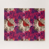 Puzzle Cardinal en Silver Snowflake (Horizontal)