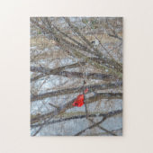 Puzzle Cardinal et Chickadee (Vertical)