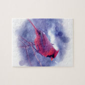 Puzzle Cardinal rouge au Blizzard (Horizontal)