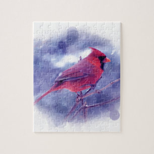 Puzzle Cardinal rouge au Blizzard