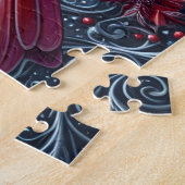 Puzzle Cardinal Rouge Avec Baie de Houx (Côté)