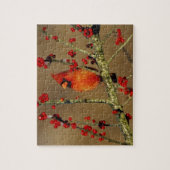 Puzzle Cardinal rouge mâle perché, IL (Vertical)