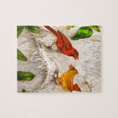 Puzzle Cardinaux Chant d'amour (Horizontal)