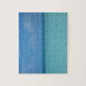 Puzzle Caribbean Horizon Tropical Turquoise Blue (Vertical)