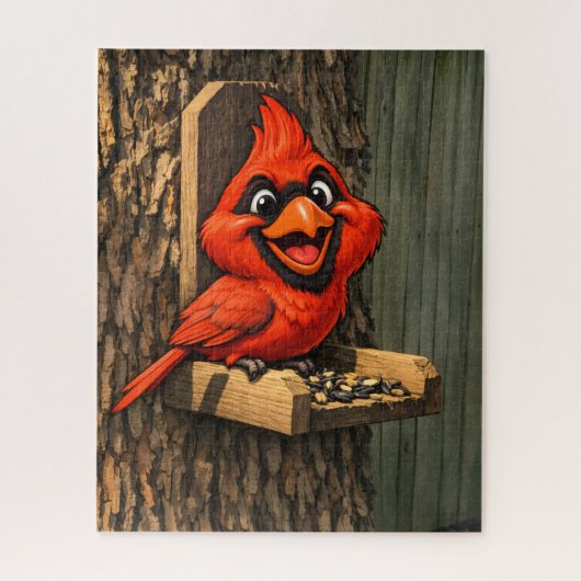 Puzzle Caricature de Cardinal  (Vertical)