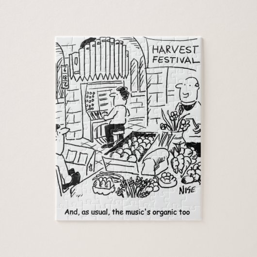 Puzzle Caricature du festival Church Harvest (Vertical)