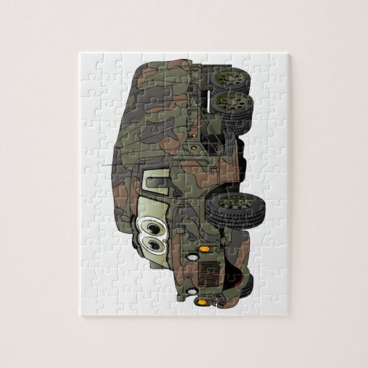 Puzzle Caricature du porte-troupes militaire (Vertical)