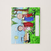 Puzzle Caricature personnalisée de bande dessinée de (Vertical)