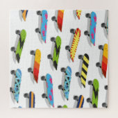 Puzzle Caricature skateboard. (Horizontal)