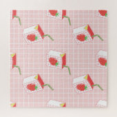 Puzzle Caricatures de Lait de fraise : Motif (Horizontal)