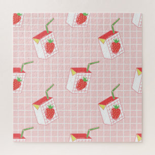 Puzzle Caricatures de Lait de fraise : Motif