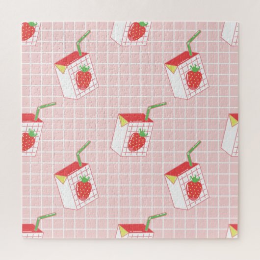 Puzzle Caricatures de Lait de fraise : Motif (Vertical)