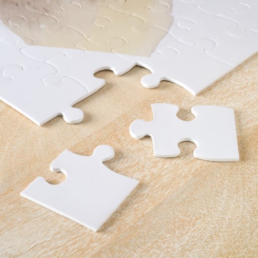 Puzzle Carlin Chien avec Coeurs Saint-Valentin (Côté)