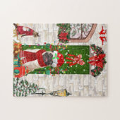 Puzzle Carlin Chien Noël (Horizontal)